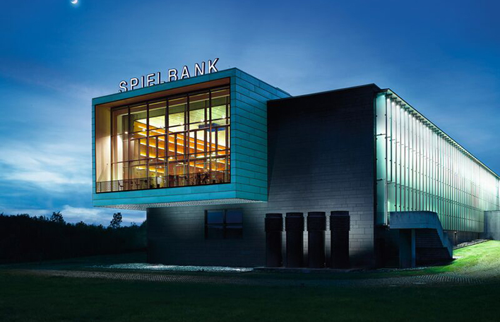 Außenansicht der Spielbank Feuchtwangen