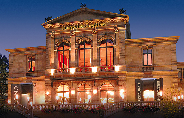 Außenansicht der Spielbank Bad Kissingen