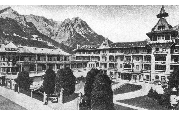 Das Parkhotel Alpenhof (erste Heimat der Spielbank Garmisch-Partenkirchen)