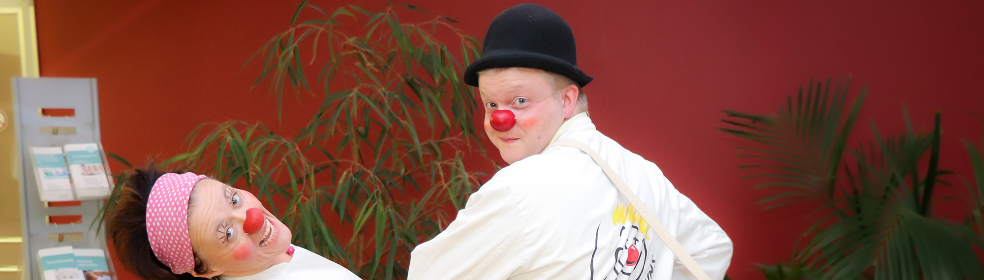 Klinikclowns Kathi Strophe und Muck. Foto: RoMed Kliniken