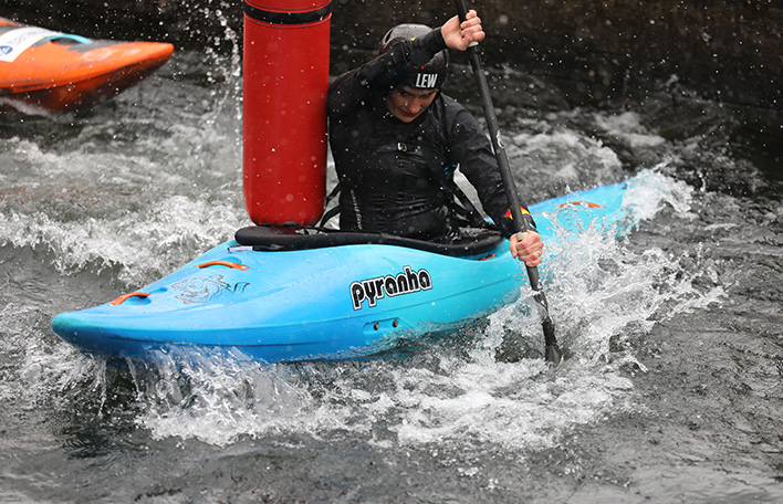 Kanutraining in Augsburg. Foto: SLSV