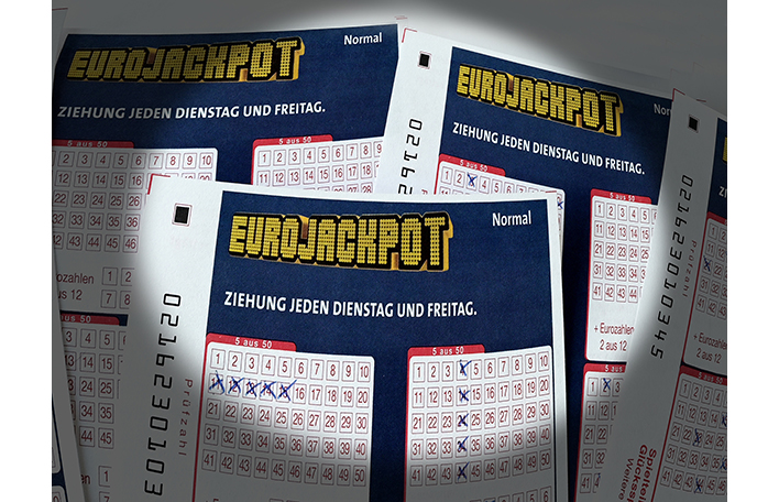 Normalscheine der Lotterie Eurojackpot. Foto: SLSV